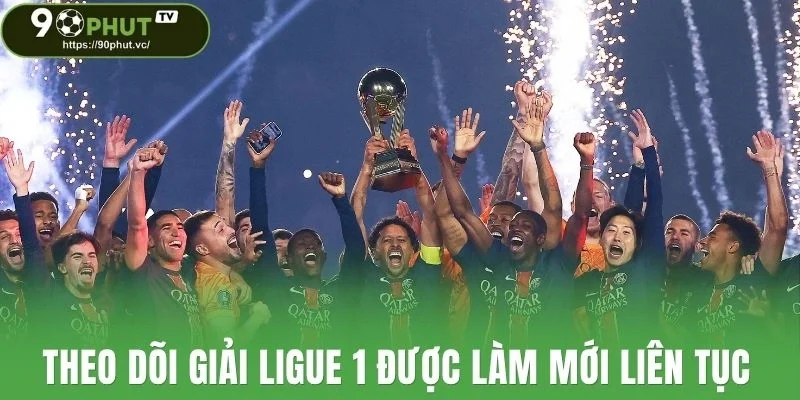 Theo dõi giải Ligue 1 được làm mới liên tục