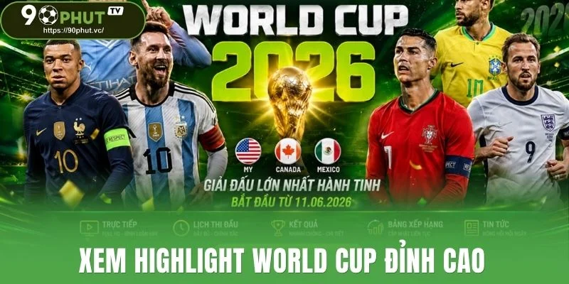 Xem highlight World Cup đỉnh cao