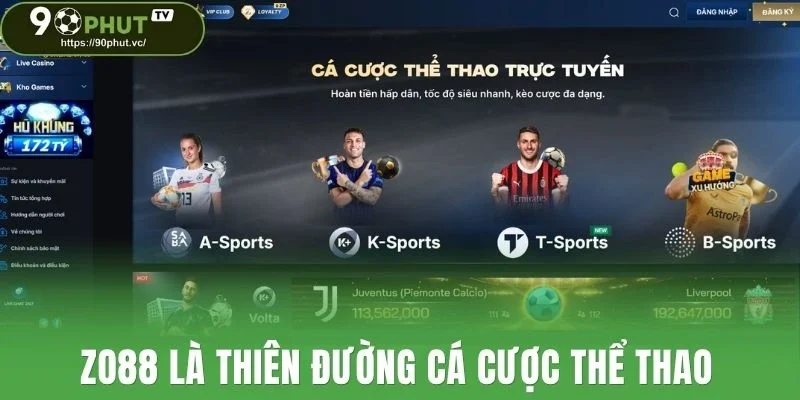 Zo88 là thiên đường cá cược thể thao
